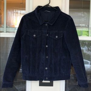 Brandy Melville Corduroy Navy Jacket